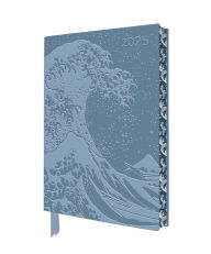Title: Katsushika Hokusai: The Great Wave 2025 Artisan Art Vegan Leather Diary Planner - Page to View with Notes, Author: Flame Tree Studio