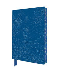 Title: Vincent van Gogh: The Starry Night 2025 Artisan Art Vegan Leather Diary Planner - Page to View with Notes, Author: Flame Tree Studio