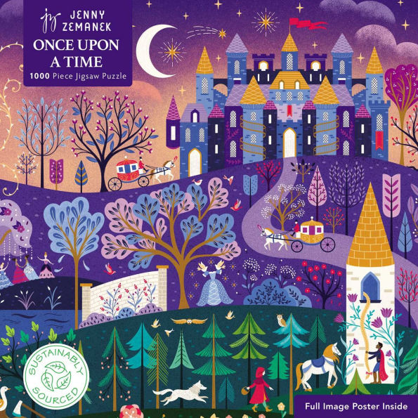 Adult Sustainable Jigsaw Puzzle Jenny Zemanek: Once Upon a Time: 1000-pieces. Ethical, Sustainable, Earth-friendly