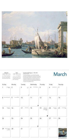 Canaletto in Venice Wall Calendar 2026 (Art Calendar)