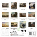Alternative view 2 of Tate: Turner & Constable Wall Calendar 2026 (Art Calendar)