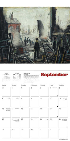 L.S. Lowry Wall Calendar 2026 (Art Calendar)