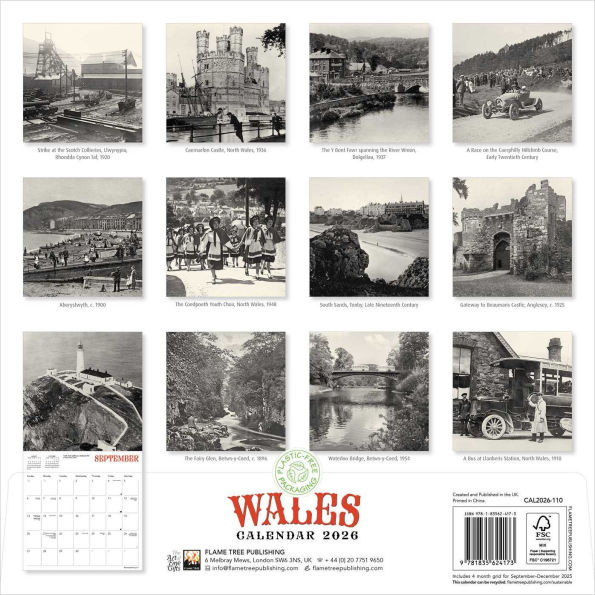 Wales Heritage Wall Calendar 2026 (Art Calendar)