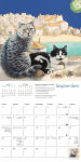 Alternative view 5 of Ivory Cats by Lesley Anne Ivory Mini Wall Calendar 2026 (Art Calendar)