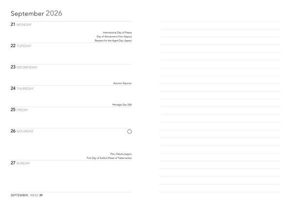 Angela Harding: Shetland Otter and Windsong 2026 Luxury Diary Planner - Page to View with Notes