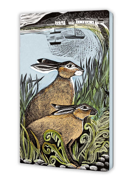Angela Harding: Rathlin Hares (Soft Touch Journal)