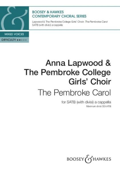 Lapwood: The Pembroke Carol for Satb Divisi A Cappella