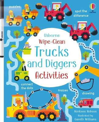 Wipe-Clean Trucks and Diggers Activities