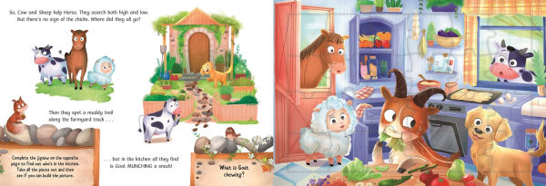 Fun on the Farm: a Jigsaw Story with 4, 24-Piece Puzzles