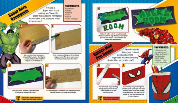 Marvel 3D Posters: Quick & Easy to Assemble Life-Like Characters, Plus Crafts, Activities, and More