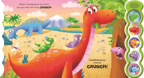 Dino Stomp and Roar: with 5 3D Sound Buttons