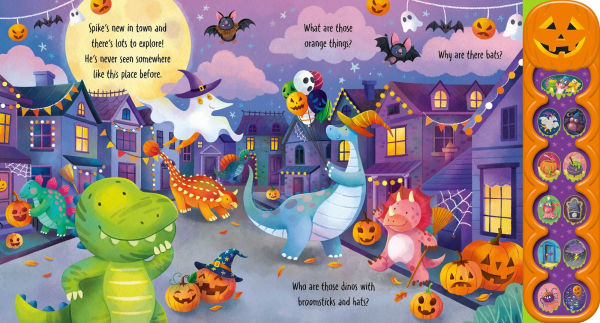Dino's First Halloween: Friends Celebrate Their Differences in this Spook-tacular Noisy Sound-Button Book