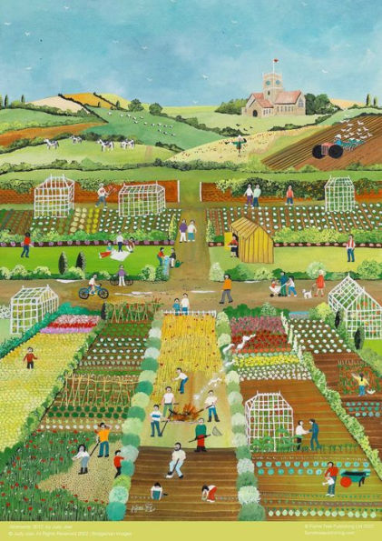 Adult Jigsaw Puzzle Judy Joel: Allotments, 2012 (500 pieces): 500-Piece Jigsaw Puzzles