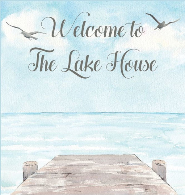 Lake house guest book (Hardcover) for vacation house, guest house