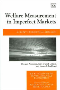 Title: Welfare Measurement in Imperfect Markets: A Growth Theoretical Approach, Author: Thomas Aronsson