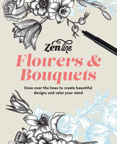 Zenline Flowers & Bouquets: Draw over the lines to create beautiful designs and calm your mind
