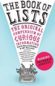 The Book of Lists: The Original Comendium of Curious Information
