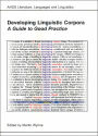 Developing Linguistic Corpora: A Guide to Good Practice