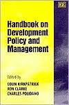 Title: Handbook on Development Policy and Management, Author: Colin Kirkpatrick