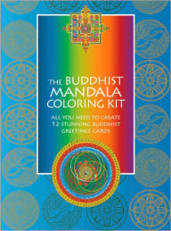Buddhist Mandala Coloring NT: All You Need to Create 12 Stunning Buddhist Greeting Cards