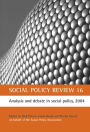 Social Policy Review 16: Analysis and debate in social policy, 2004