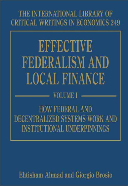 Effective Federalism and Local Finance