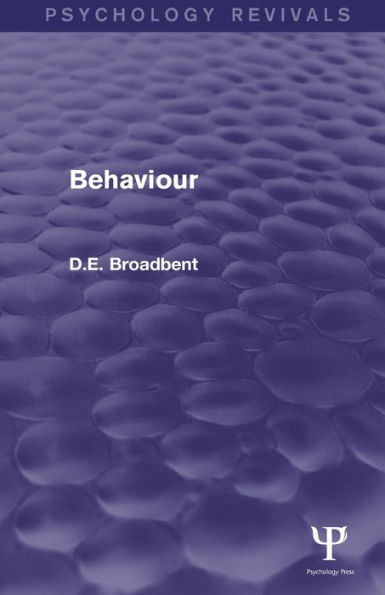 Behaviour (Psychology Revivals) / Edition 1