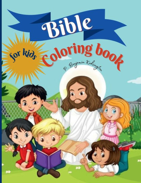 Bible Coloring Book for kids: Amazing Coloring book for Kids 50 Pages full of Biblical Stories & Scripture Verses for Children Ages 9-13, Paperback