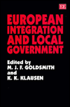 Title: European Integration and Local Government, Author: M. J.F. Goldsmith