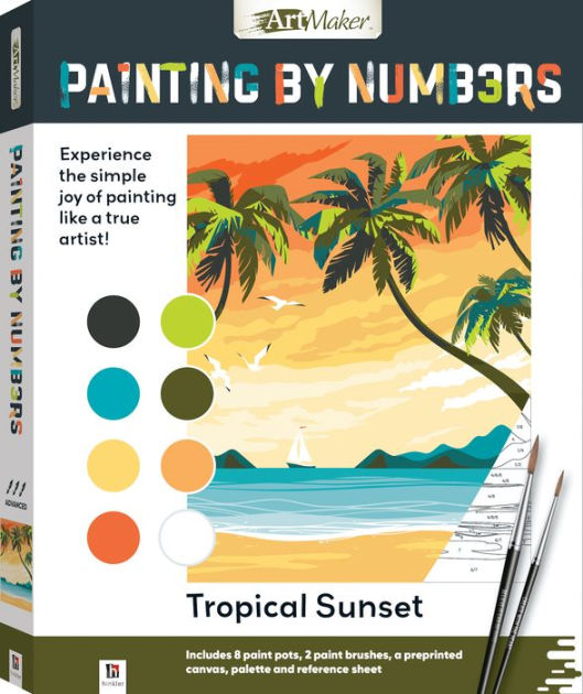 Paint by Numbers Canvas: Sunflower Fields - Art Kits - Art + Craft - Adults  - Hinkler