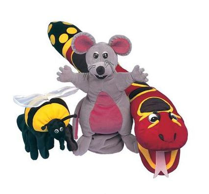 Jolly Phonics Puppets - Set of All 3