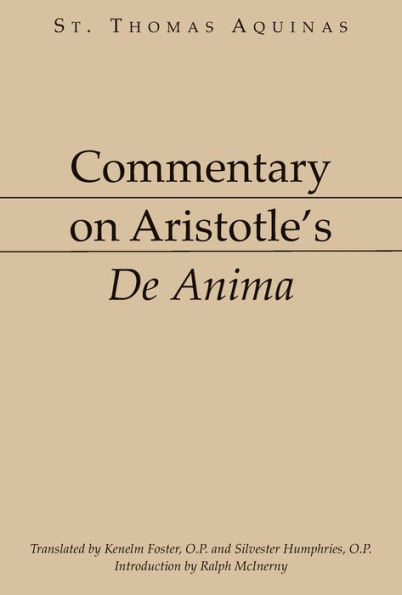 Commentary on Aristotle's De Anima