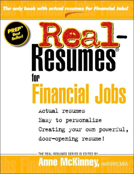 Real-Resumes for Financial Jobs