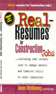 Title: Real-Resumes for Construction Jobs, Author: Anne McKinney