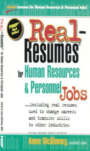 Title: Real-Resumes for Human Resources & Personnel Jobs, Author: Anne McKinney