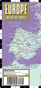 Streetwise Europe Rail Map - Laminated Railroad Map of Europe - Folding Pocket Size Travel Map (2014)