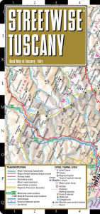 Streetwise Tuscany Map - Laminated Road Map of Tuscany, Italy - Folding Pocket Size Travel Map (2014)