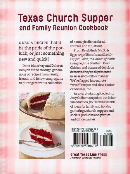 Texas Church Suppers and Family Reunion Cookbook