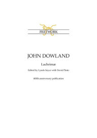 Title: John Dowland: Lachrimï¿½, Author: John Dowland