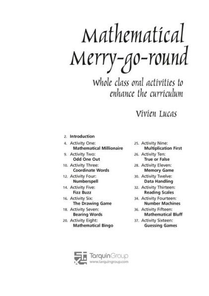 Mathematical Merry-go-round: Whole Class Oral Activities to Enhance the Curriculum