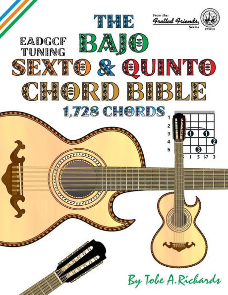 The Bajo Sexto And Bajo Quinto Chord Bible Eadgcf And Adgcf Standard Tunings 1728 Chords By 7644