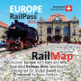 Europe by RailPass 2018: Discover Europe with Icon and Info Illustrated Railway Atlas Specifically Designed for Global Eurail and Interrail Railpass Holders - Switzerland Special Edition