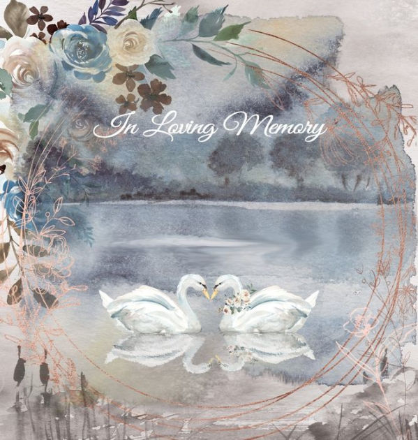 Funeral Guest Book, "In Loving Memory", Memorial Guest Book, Condolence