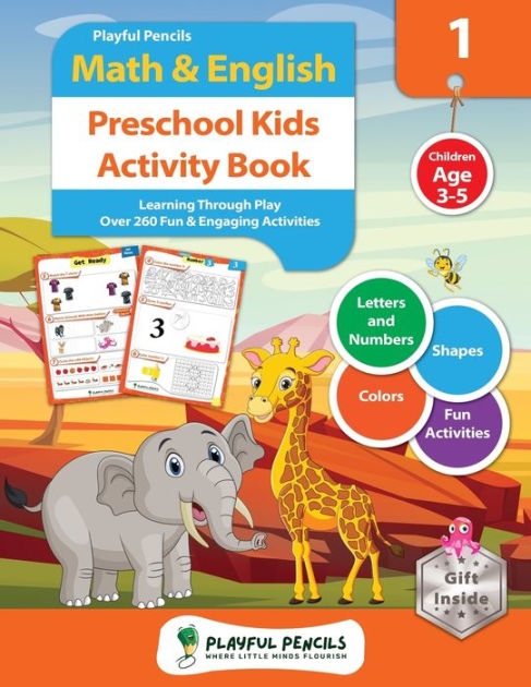 Playful Pencils Math & English Preschool Kids Activity Book: Learning  through Play. Over 260 Fun & Engaging Activities. Children Age 3-5. Letters  and Numbers Shapes Colors Fun Activities by Playful Pencils, Paperback