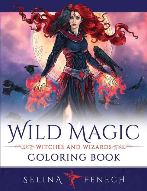 Witches and Wizards: Fantasy Adult and Teen Coloring Book for