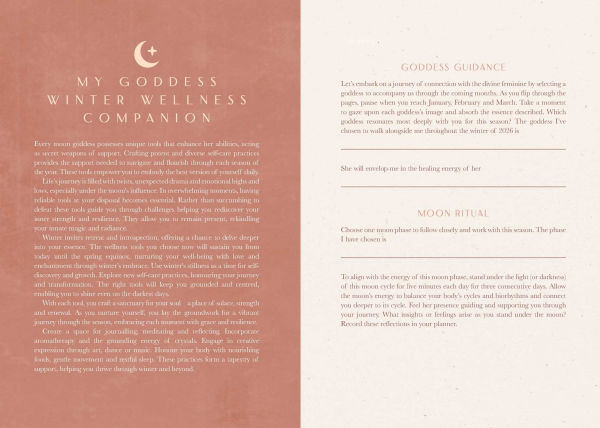 2026 Moon Goddess Planner Calendar: Northern Hemisphere