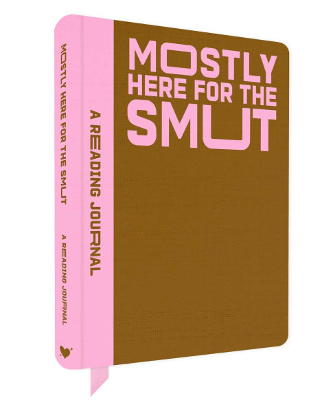 A Reading Journal: Mostly Here for the Smut: Romantasy reading journal, Book review log, Track your reading progress, A5 Reading Log Notebook