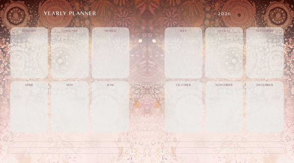 2026 Gratitude Diary and Daily Planner Calendar