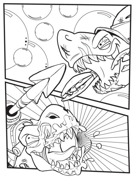 Smashers Dino World Colour and Scratch Book