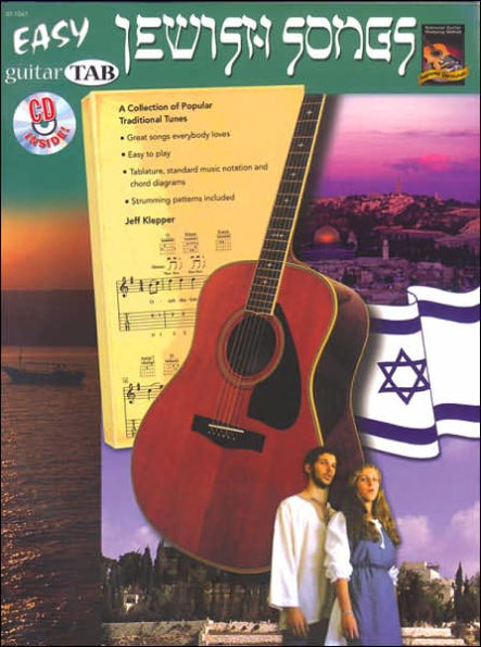 Easy Jewish Songs: A Collection of Popular Traditional Tunes (Guitar TAB), Book & CD
